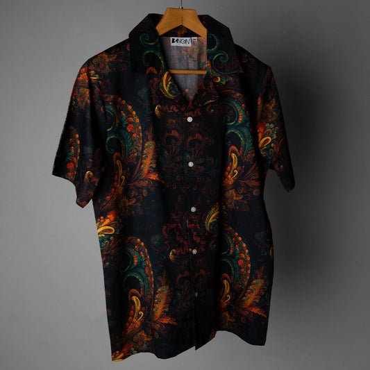 Premium Cotton Shirt with Cuban Collar #141