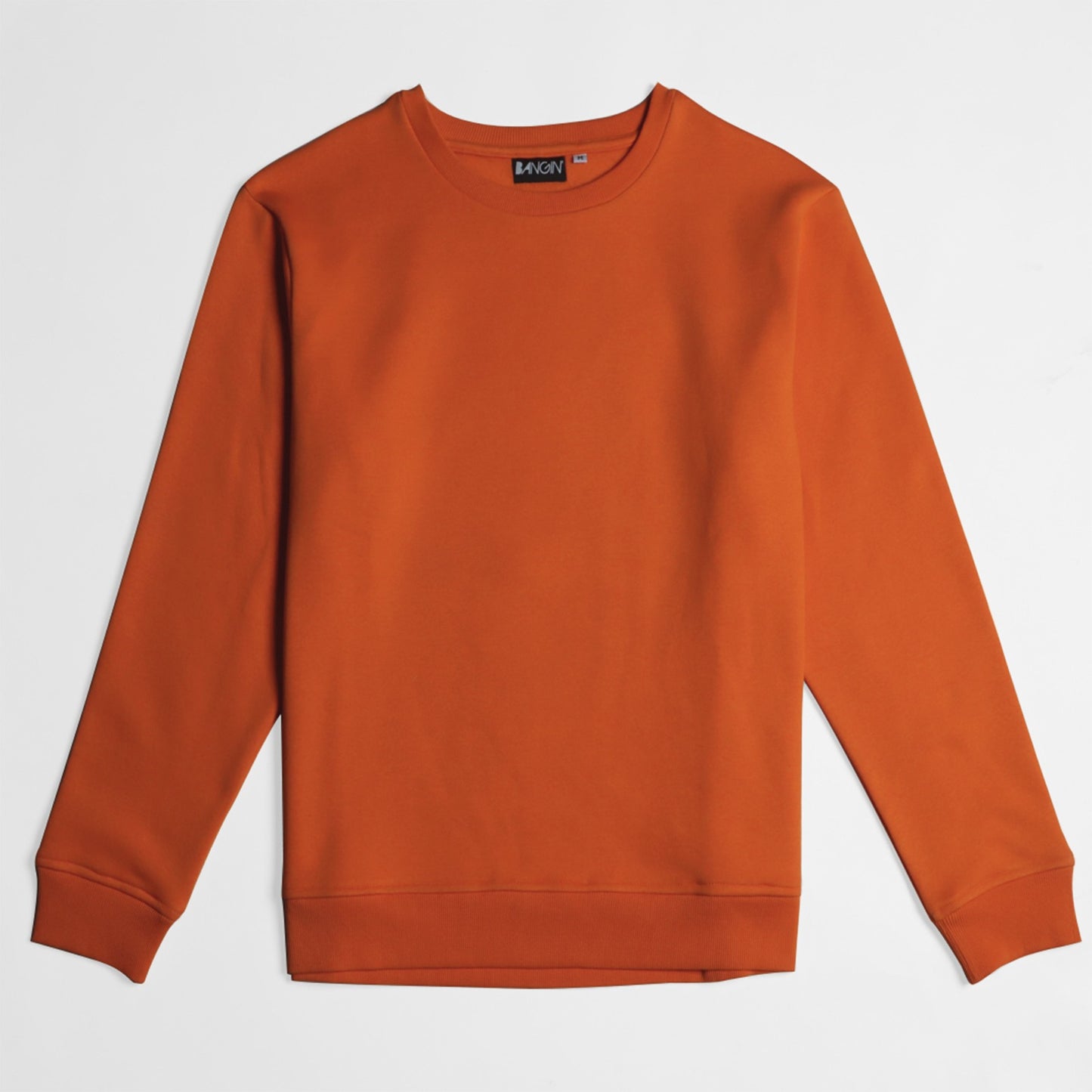 Relaxed-fit Sweatshirt & Jogger Co-ord Set (Metallic Orange) #164